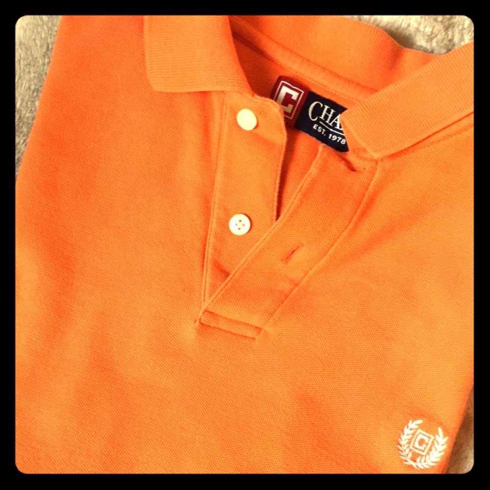 Chaps Men’s Orange Collar T-Shirt